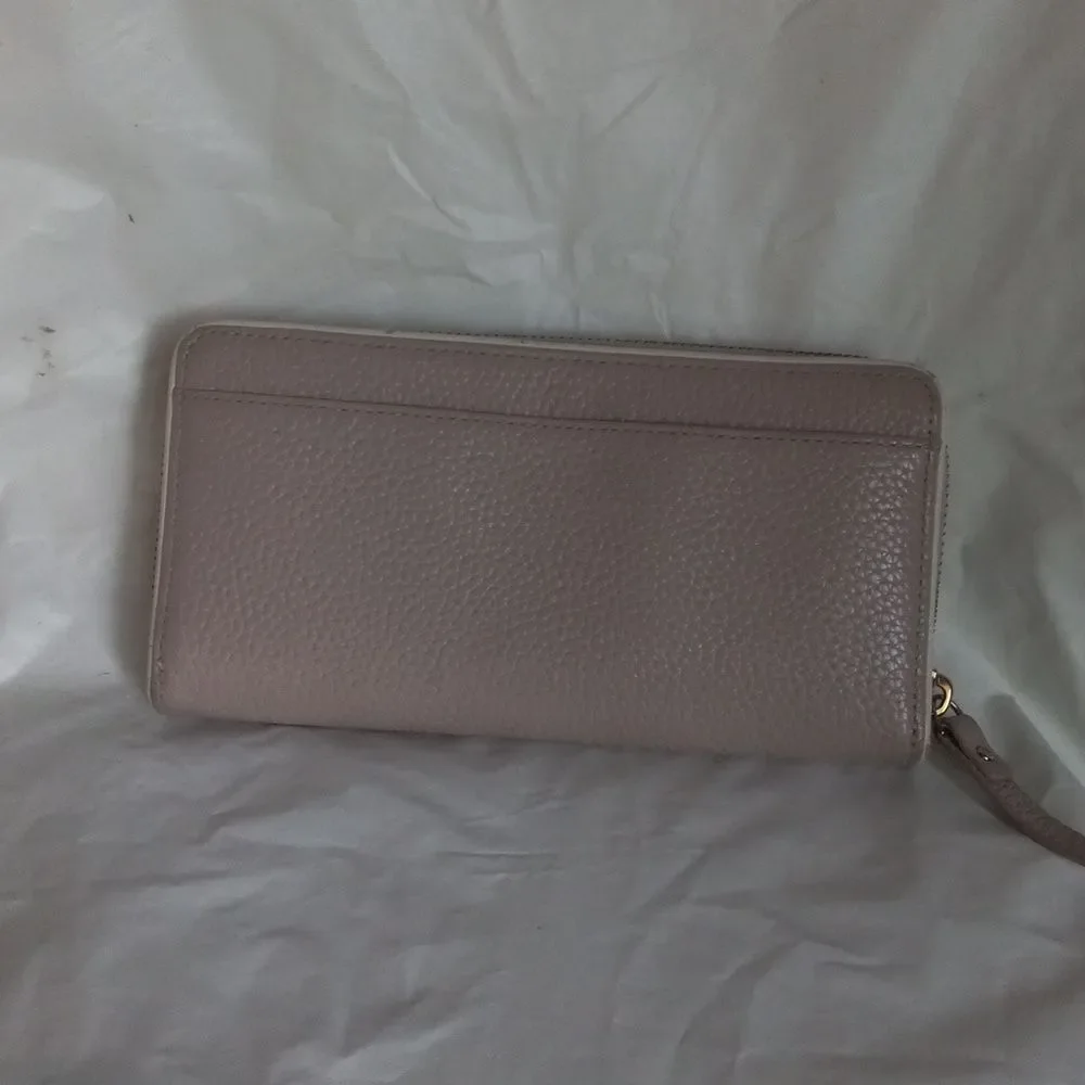 Kate Spade Pebble Leather Zippy Wallet